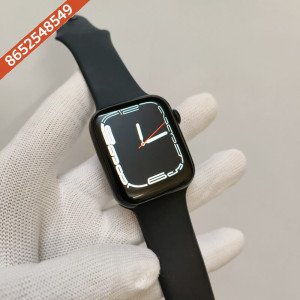 First Copy Apple Watch Series 7 Black Strap 45mm