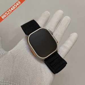 Premium Apple Watch Series 8 Ultra Titanium Case Edition 49mm With Black Loop Strap