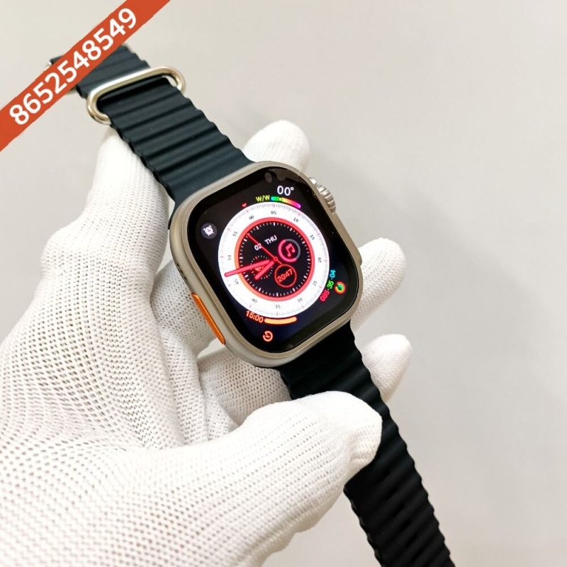 Premium Apple Watch Series 8 Ultra Titanium Case Edition 49mm With Black Ocean Band