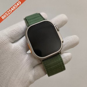 Premium Apple Watch Series 8 Ultra Titanium Case Edition 49mm With Green Loop Strap