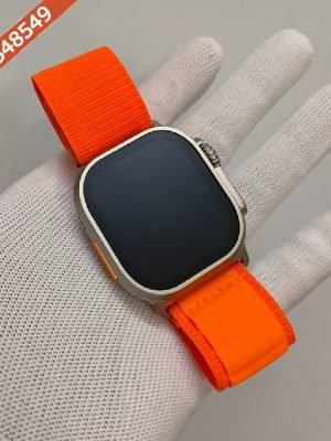 Premium Apple Watch Series 8 Ultra Titanium Case Edition 49mm With Orange Loop Strap