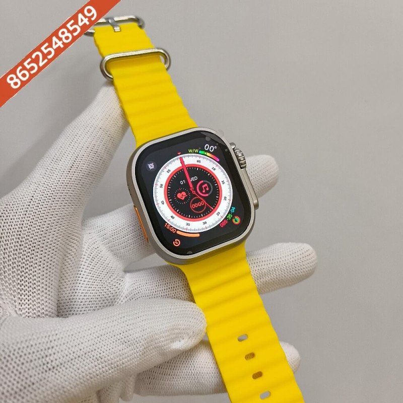 Premium Apple Watch Series 8 Ultra Titanium Case Edition 49mm With Yellow Ocean Band