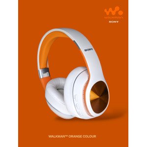 SONY EXTRA BASS™ HEADPHONES  CH - 720 SHOWSTOPPER WALKMAN ORANGE COLOUR