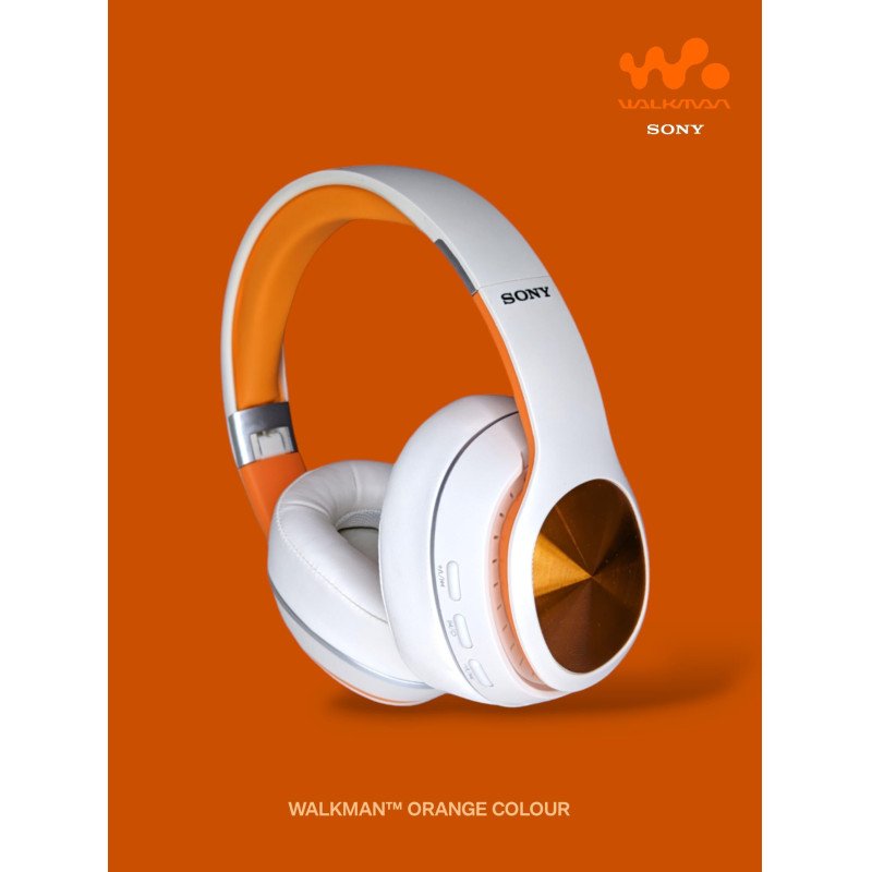 SONY EXTRA BASS™ HEADPHONES  CH - 720 SHOWSTOPPER WALKMAN ORANGE COLOUR