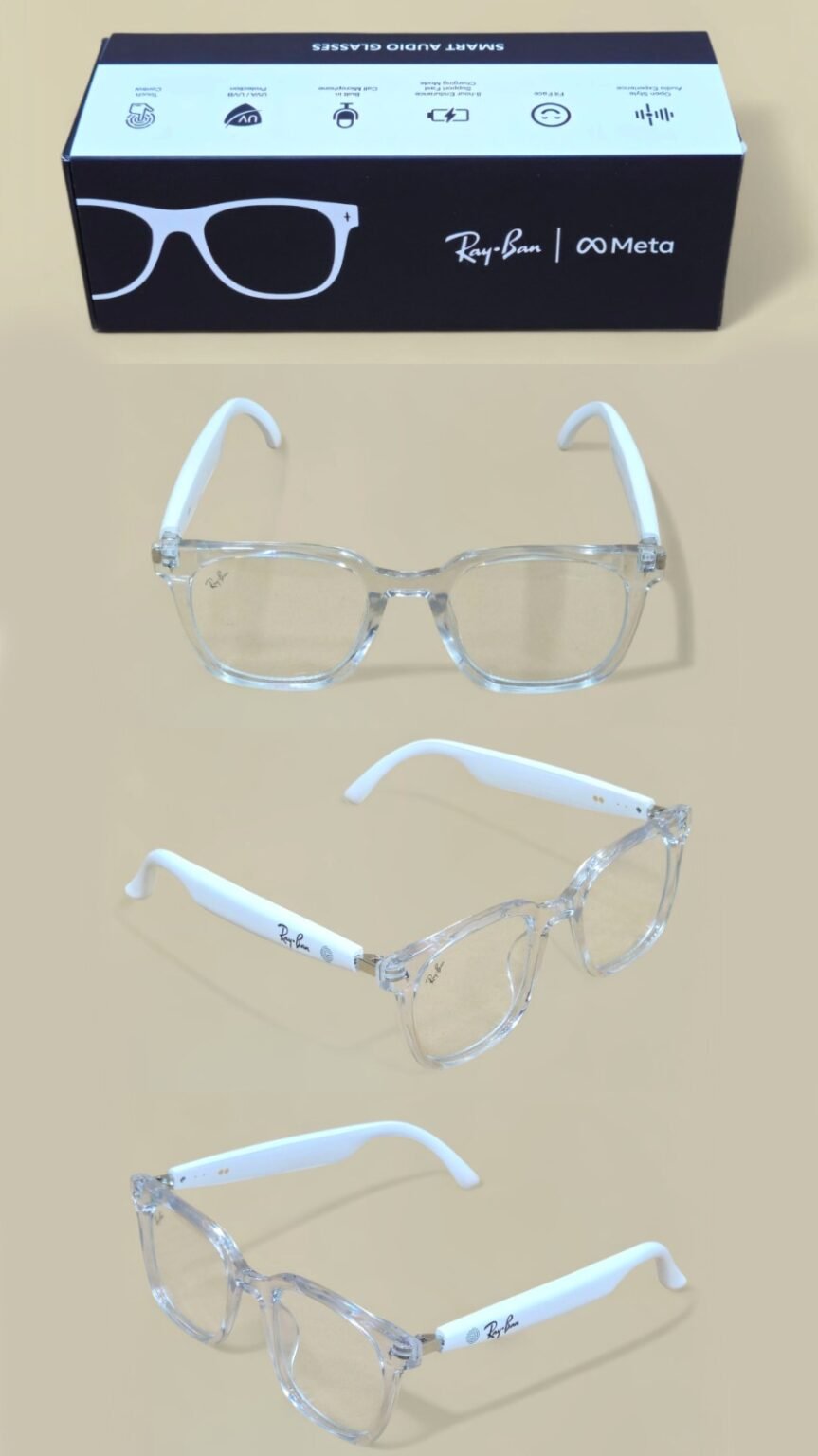 Ray - Ban WAY-FARER PHANTOM ™ Smart Audio Glasses White Glasses - Image 3