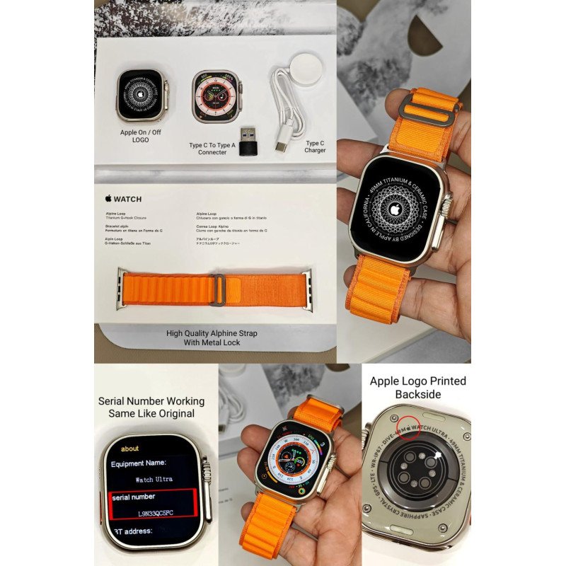 🔥🔥 APPLE WATCH ULTRA 2 49MM🔥🔥 Orange Collection