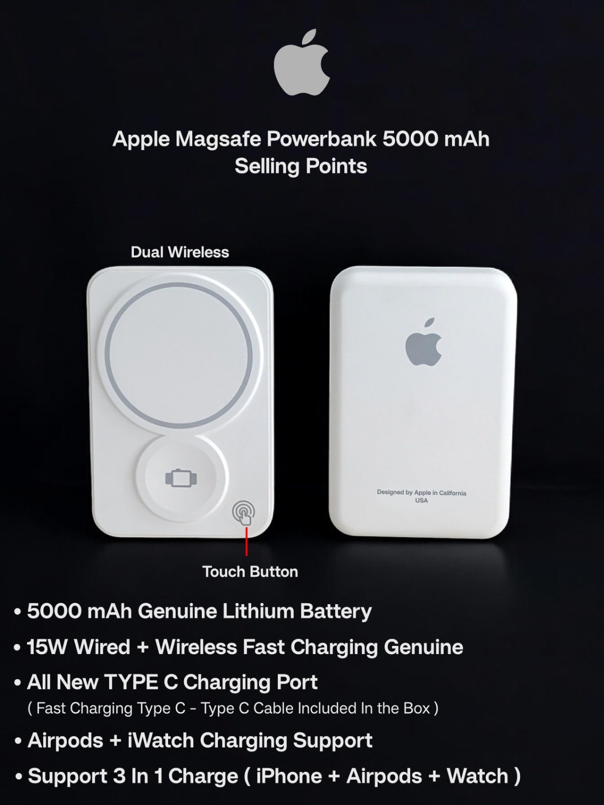 Apple Magsafe Dual Wireless With Type C Port - Image 4