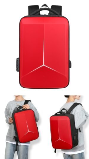 Mercedes 3D HardShell Backpack Red colour