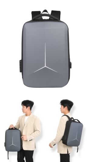 Mercedes 3D HardShell Backpack Grey colour