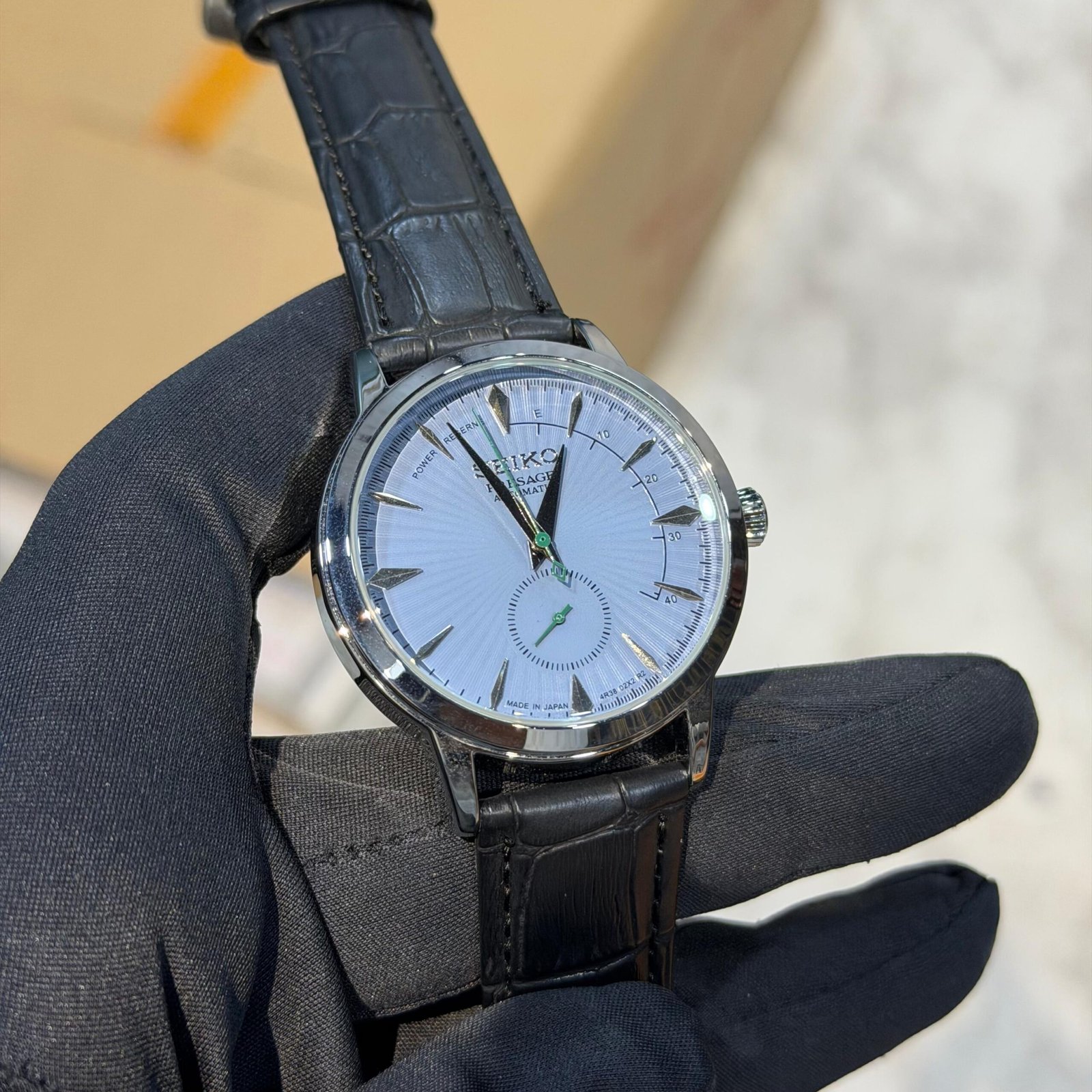 Branded Seiko Presage Leather Automatic